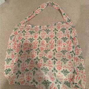 Free People Red and Green Patterned Tote